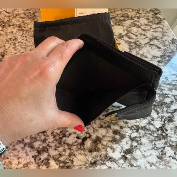 Fendi P. Foglio Spy Nappa Black Leather Wallet- with COA, box, and dust bag - Picture 12 of 13